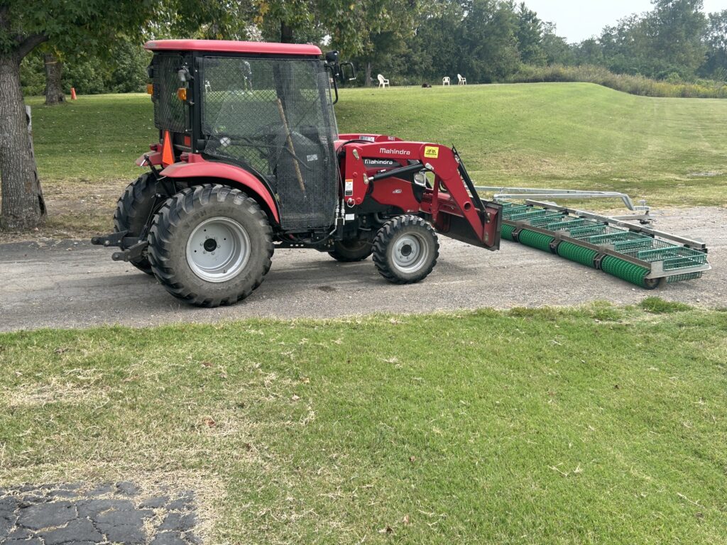 New ball retriever tractor